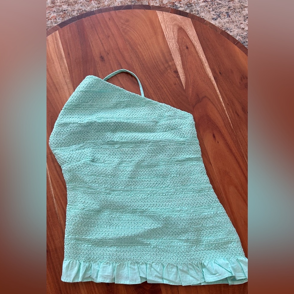 Mint Green One-Shoulder Top by Free People, NWT, size Medium